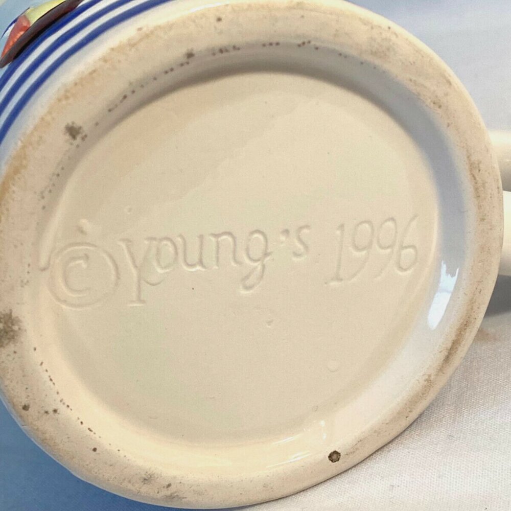 Vintage NAUTICAL Signed Youngs 1996 Life Preserver Handle SAILBOAT Beach Anchor - Picture 6 of 6